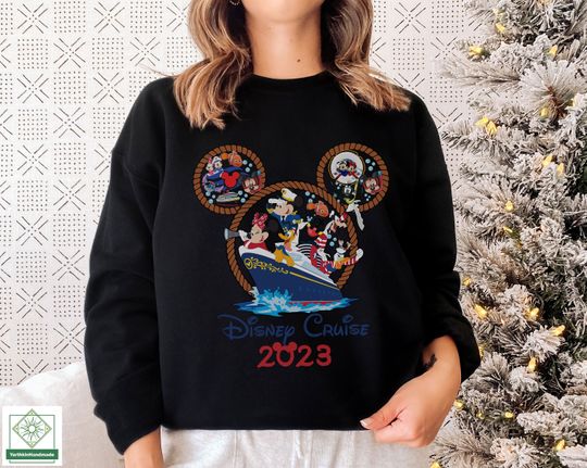 Disney Cruise 2023 Sweatshirt, Mickey Cruise Sweatshirt