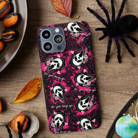 No You Hang Up Scream Phone case, Halloween Ghostface Phone case