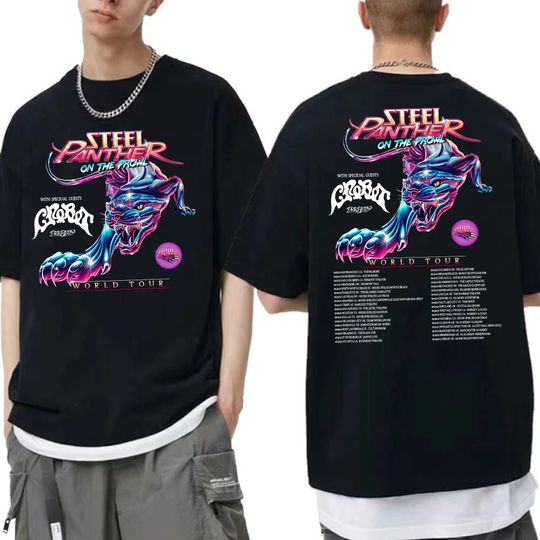 Steel Panther On The Prowl World Tour Shirt, Steel Panther Band Gift Fan Shirt
