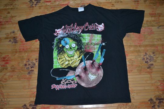Vintage 1989 MOTLEY CRUE Dr Feelgood Tour Concert 80s T-shirt