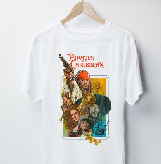Pirates of the Caribbean Shirt,Johnny Depp Shirt