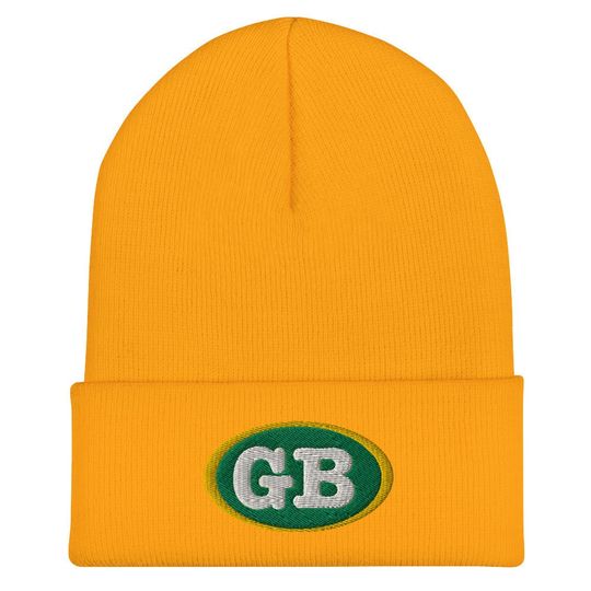 Green Bay GB - Premium Cuffed Beanie -  Wisconsin Football