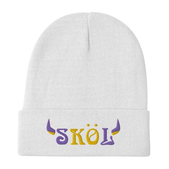 SKOL - Premium Embroidered Beanie - Minnesota