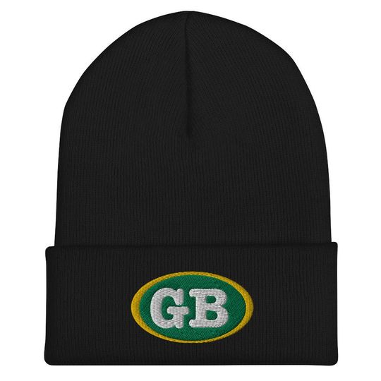 Green Bay GB - Premium Cuffed Beanie -  Wisconsin Football