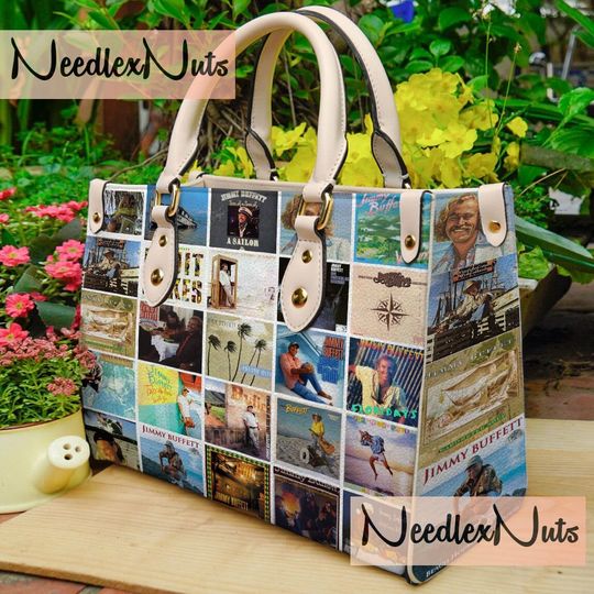 Jimmy Buffett Leather Handbag, Jimmy Buffett Handbag