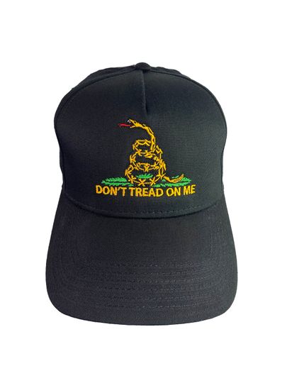 Don't Tread On Me, Patriotic, Military Embroidered 5 Panel Low Profile Baseball Cap