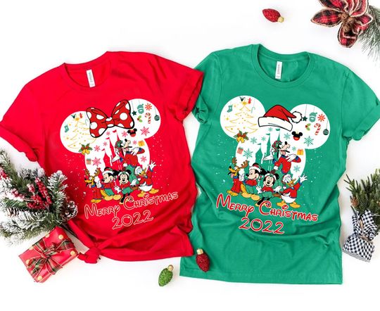 Disney Christmas Shirt, Mickey And Friends Christmas Shirt
