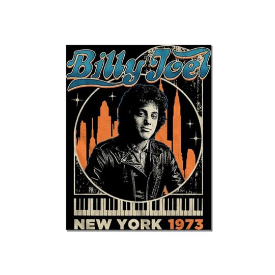 Billy Joel New York 1973 Vintage Poster