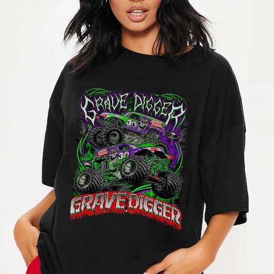 Vintage 1994 Grave Digger Monster Jams Truck Shirt