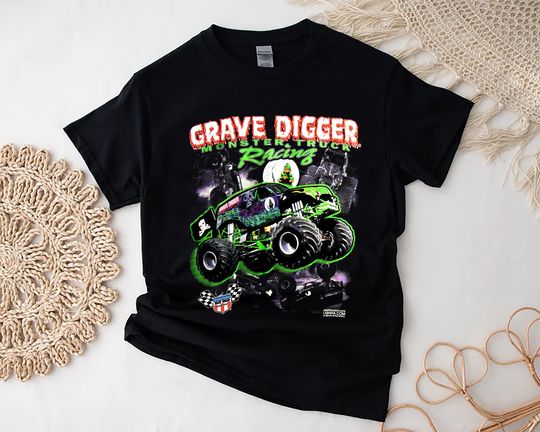 Vintage 1994 Grave Digger Monster Jam Trucks Shirt