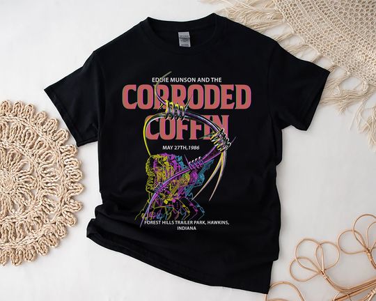 Corroded Coffin Tour 1986 Vintage Shirt, edd mucion Vintage 90s Shirt