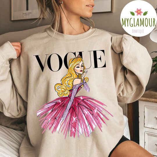 Disney Aurora Princess Sweatshirt, Vogue Princess Sweatshirt