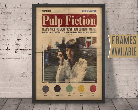 PULP FICTION Quote Poster | Alternative Movie Poster | Movie Print | Classic Film Poster
