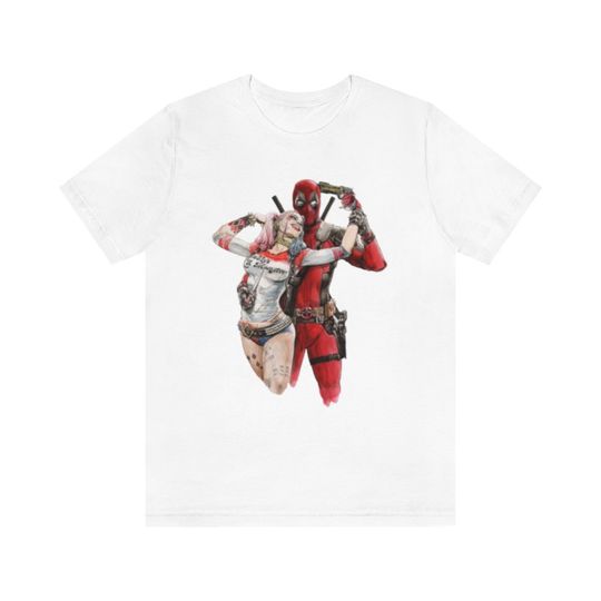 Adult Harley Quinn and Deadpool Tee