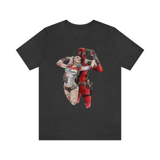 Adult Harley Quinn and Deadpool Tee