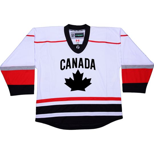 Customized Junior Worlds Canada Ice Hockey Jersey with Name and Number on Back