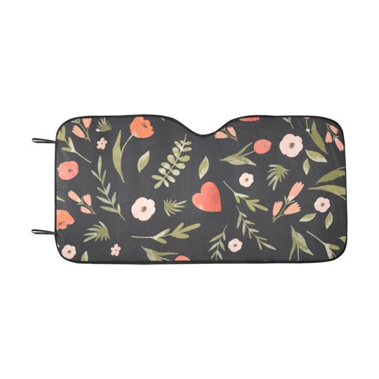 Witchy floral ritual Car sunshade for windshield