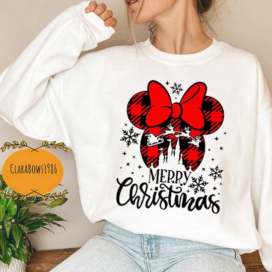 Disney Christmas Minnie Mickey, Matching Christmas Disney Sweatshirt