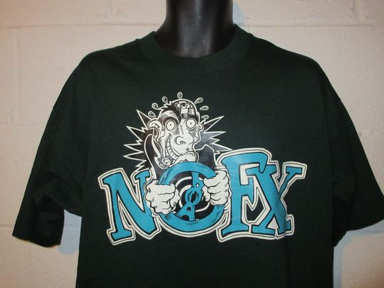 Vintage 90s NOFX Fat Wreck Chords Punk Band T-Shirt
