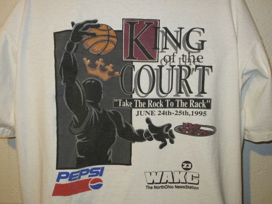 Vintage 90s Street Basketball Pepsi King of the Court Ohio T-Shirt