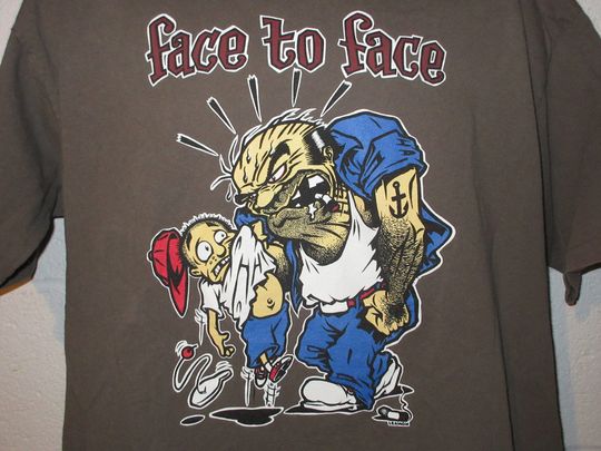 Vintage 90s Face to Face Big Choice Punk Band T-Shirt