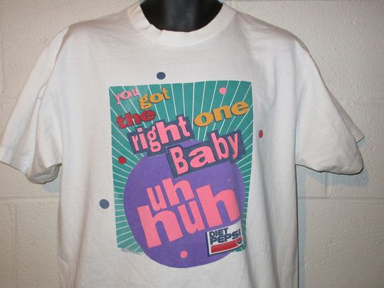 Vintage 90s Ray Charles You Got the Right One Baby Uh Huh Diet Pepsi T-Shirt