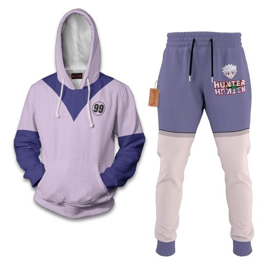 Killua Hoodie And Jogger Set Anime Clothes