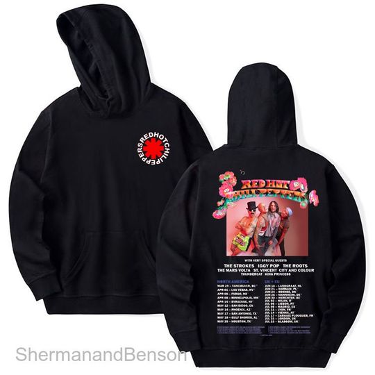 Red Hot Chili Peppers Shirt, 2023 Tour Shirt, Unlimited Love Tour T-Shirt, RHCP Global Tour Shirt