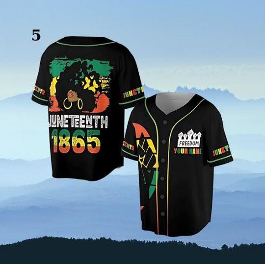 Black Pride Juneteenth Black Power American Baseball Jersey Shirt, Juneteenth Baseball Jersey, Juneteenth day gift
