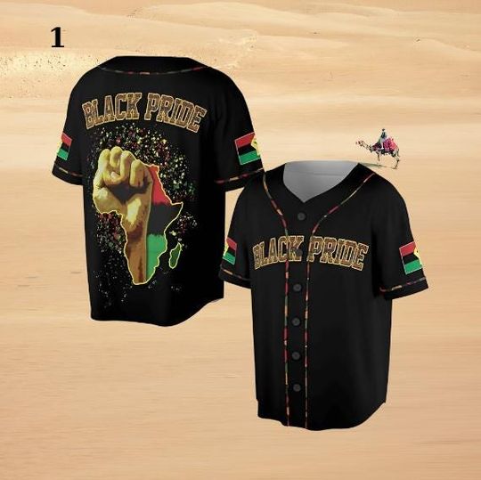 Black Pride Juneteenth Black Power American Baseball Jersey Shirt, Juneteenth Baseball Jersey, Juneteenth day gift