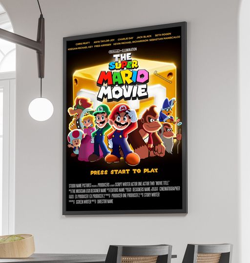 The Super Mario Movie poster, super Mario Poster