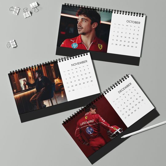 Charles Leclerc - 2026 Desktop Calendar