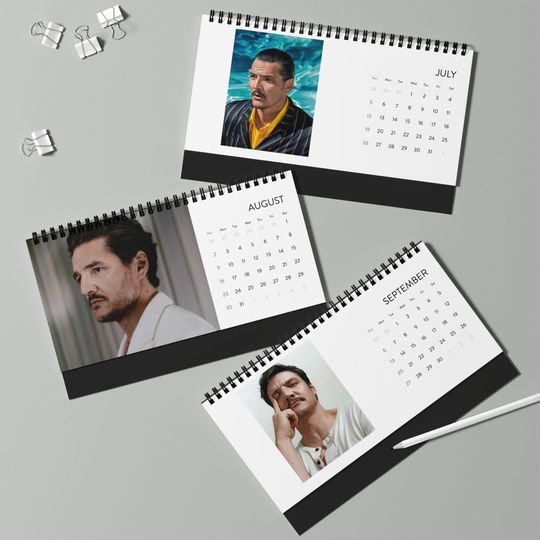 Pedro Pascal - 2026 Desktop Calendar