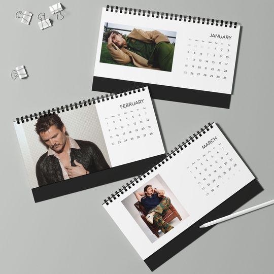Pedro Pascal - 2026 Desktop Calendar