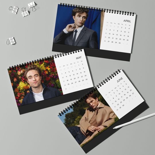 Robert Pattinson - 2026 Desktop Calendar