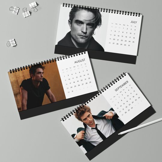 Robert Pattinson - 2026 Desktop Calendar