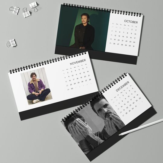 Pedro Pascal - 2026 Desktop Calendar