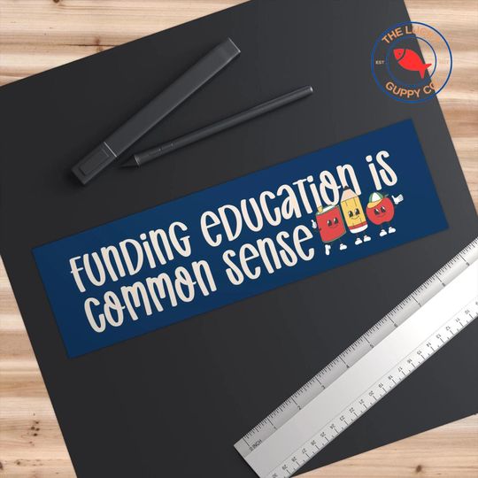Funding Education, Public Libraries & Learning Stickers