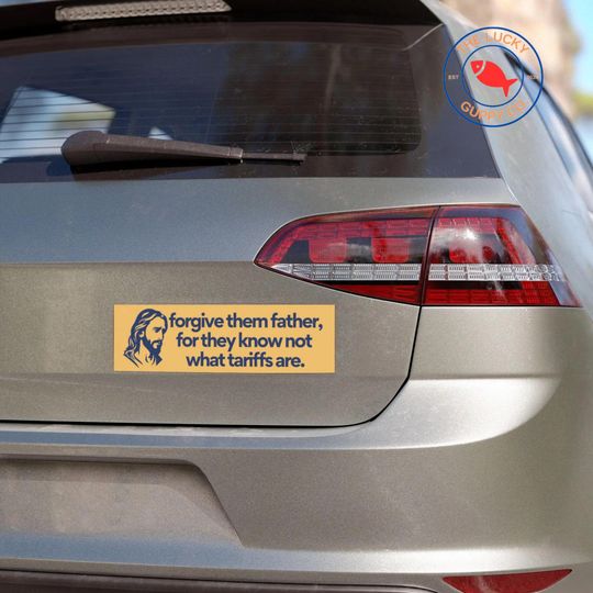 Forgive Them Father Car Refrigerator Bumper Stickers
