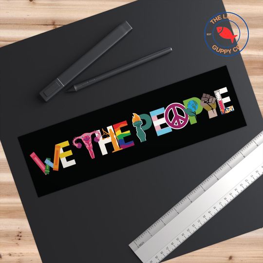 Liberal We The People Bumper Sticker Coexist Car Magnet Gulf of Mexico