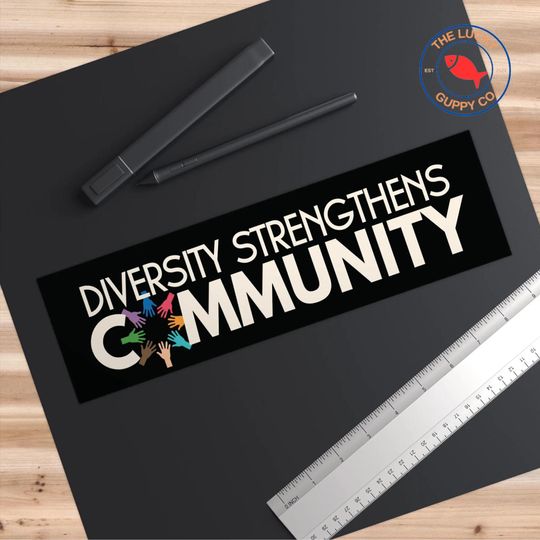 Diversity Matters Bumper Sticker – Pro Diversity and Inclusion Sign