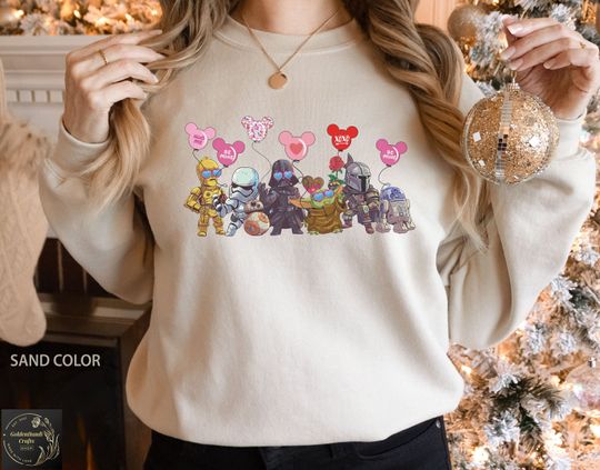 Star Wars Valentine Day Sweatshirt, Mandalorian Valentine Sweatshirt, Disney Valentine Shirt, Disney Star Wars Shirt, Valentine Couple Shirt