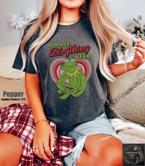 Retro Kermit Frog and Miss Piggy Shirt, The Muppets Show Shirt, Disney Couple Valentines Matching, I Have Everything I Need