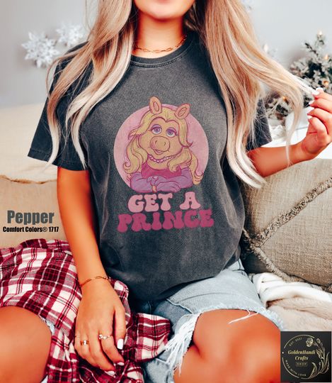 Retro The Muppets Show Kermit Shirt, Disney Couple Valentines Matching Shirts, Miss Piggy Kermit, Kiss A Frog Get A Prince