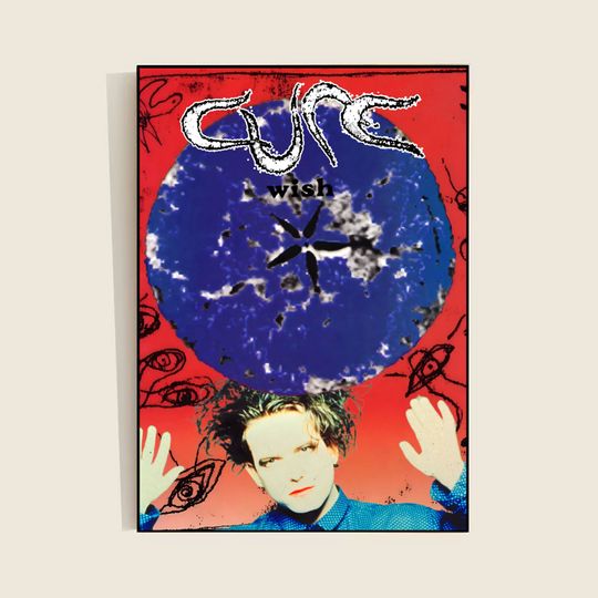 The Cure Wish Album Vintage 90s Poster