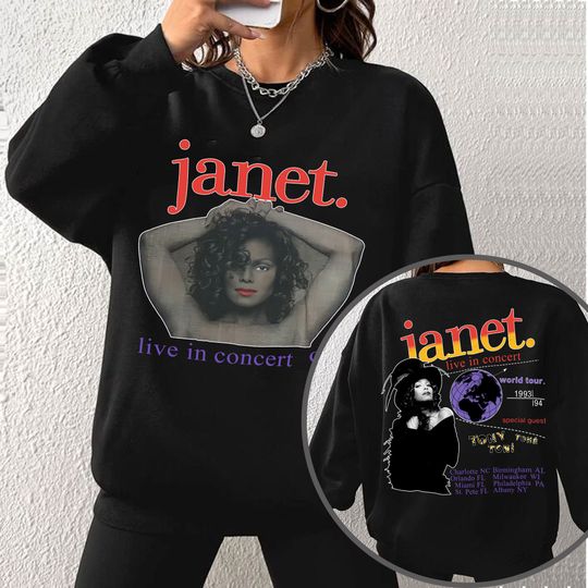 Janet Jackson Tour 1994 Merch, Janet Jackson Vintage Shirt
