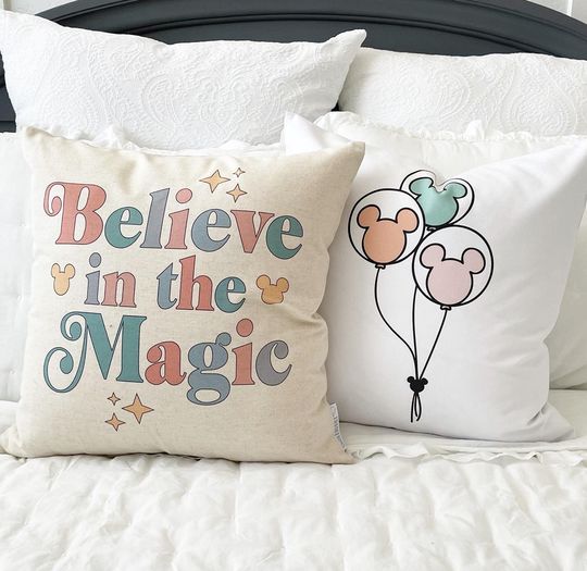 Happiest Place on Earth pillow covers, Disney pillow covers
