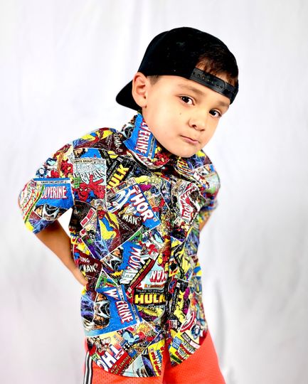Marvel Comic Book Covers Button Down Collared Shirt