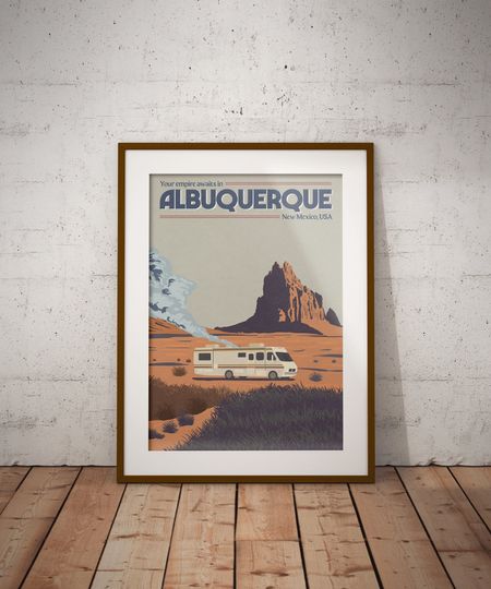 Vintage Inspired Breaking Bad Travel Poster