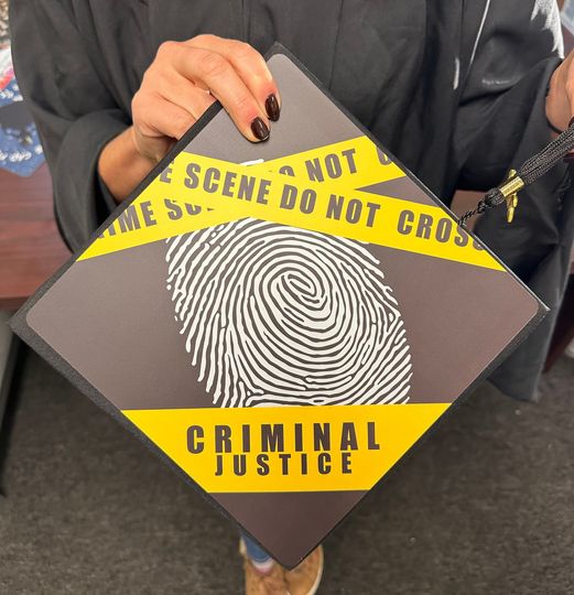 Graduation Cap Topper Criminal Justice